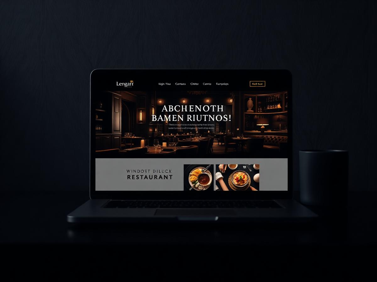Website design for Bistro Lumière